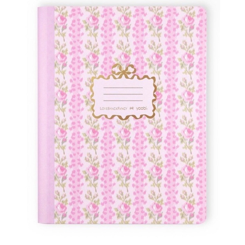 LoveShackFancy x Yoobi Blooming Heirloom Floral Composition Book NWT - Picture 1 of 2